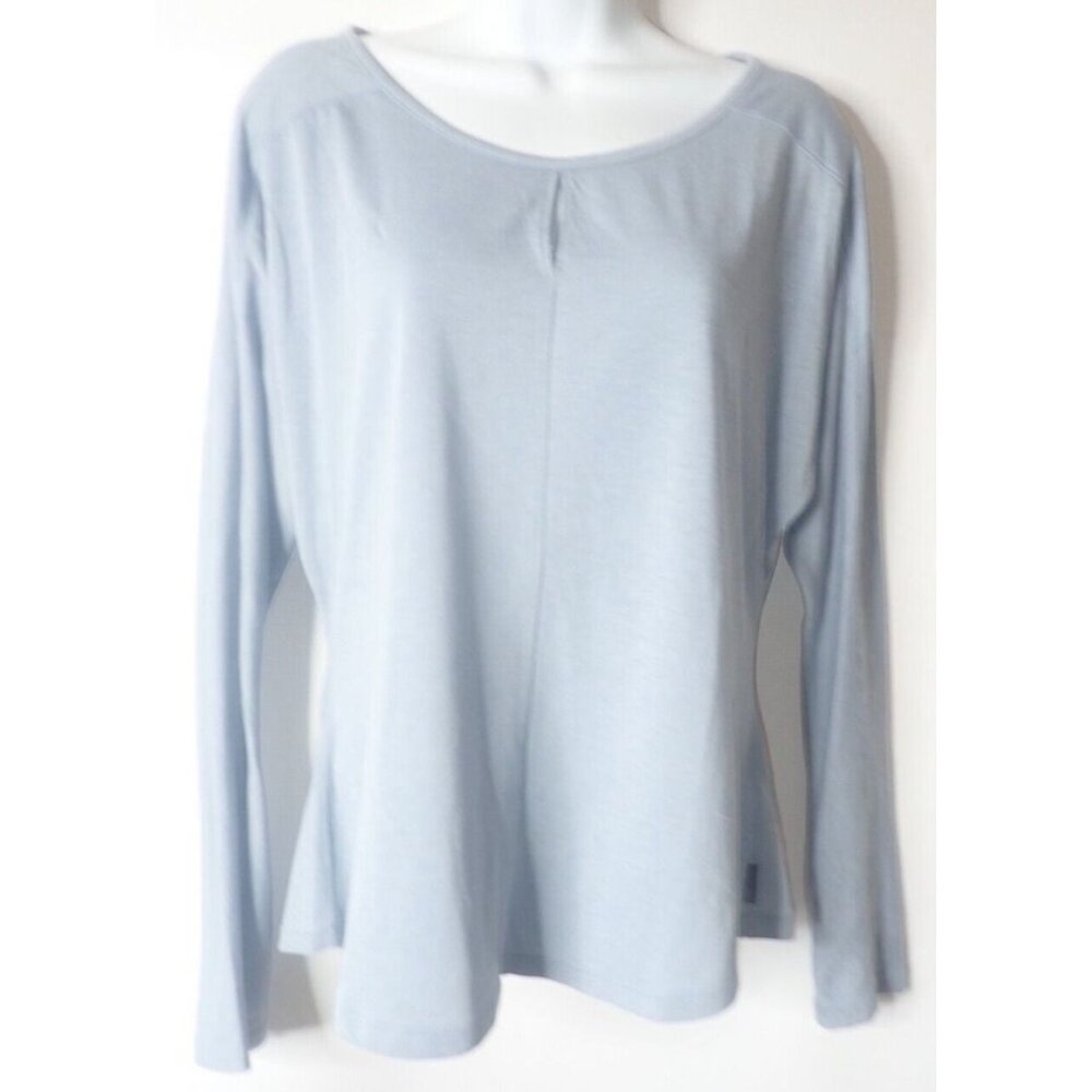 Mountain Hardwear Women M Long Sleeve Casual Top‎ Gray Keyhole Gorpcore